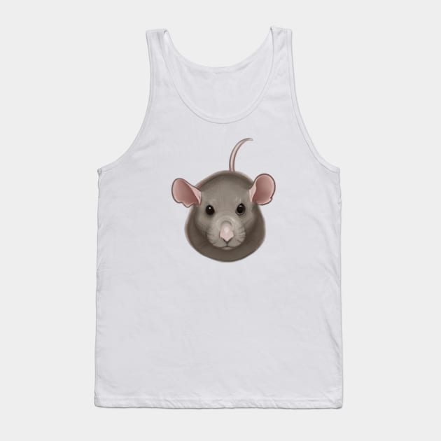 Cute Rat Drawing Tank Top by Play Zoo